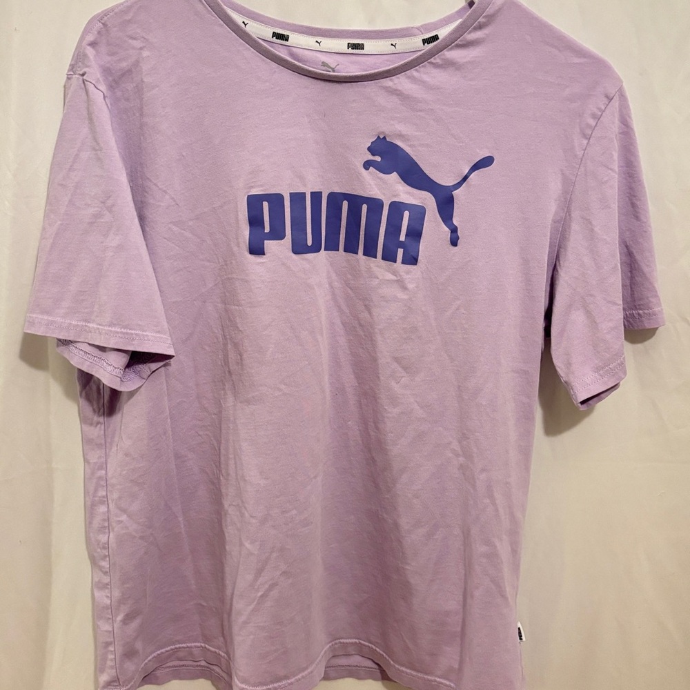 PUMA Women's Lavender Short Sleeve Tee